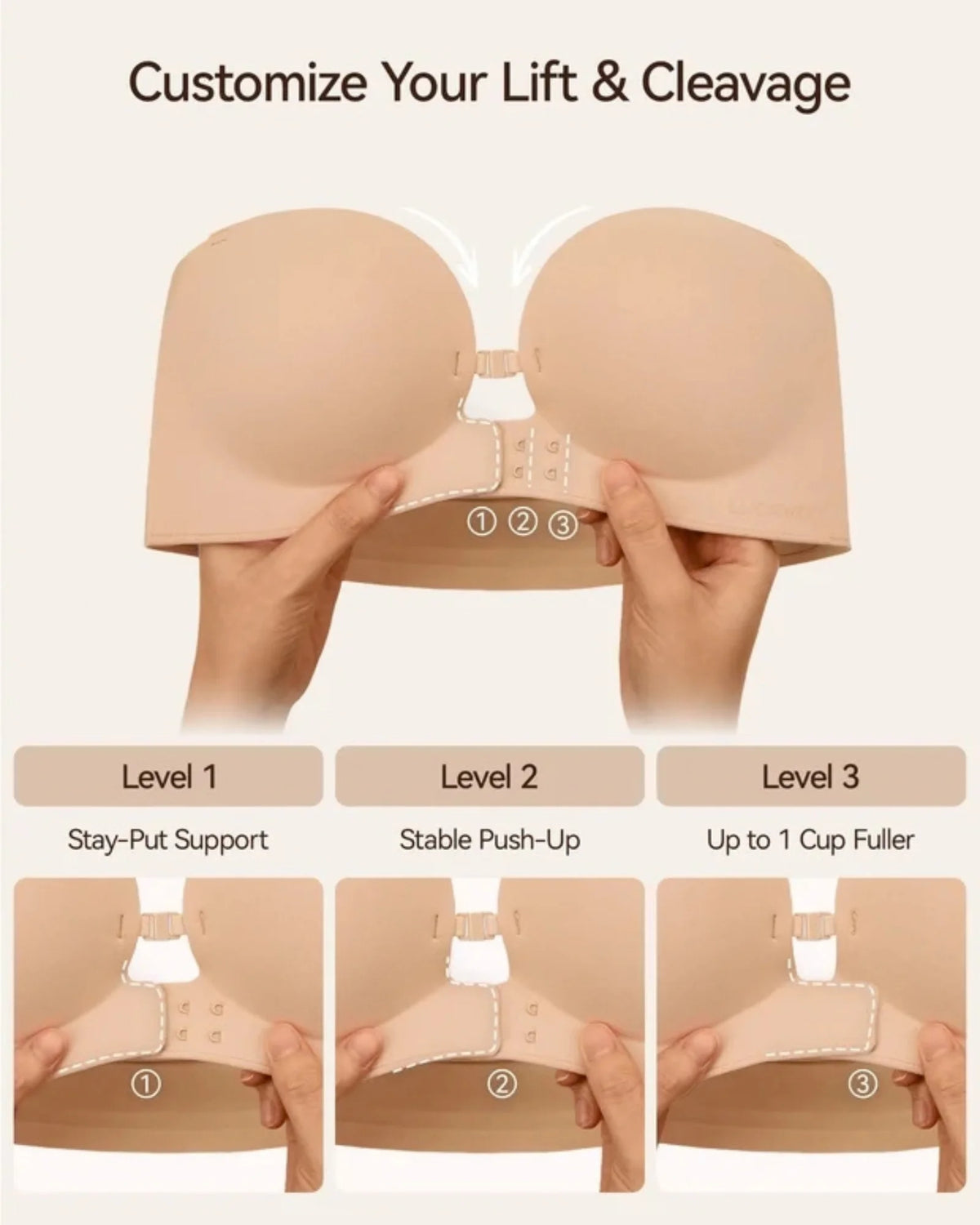Nudary The Lift - Front-Close Bra